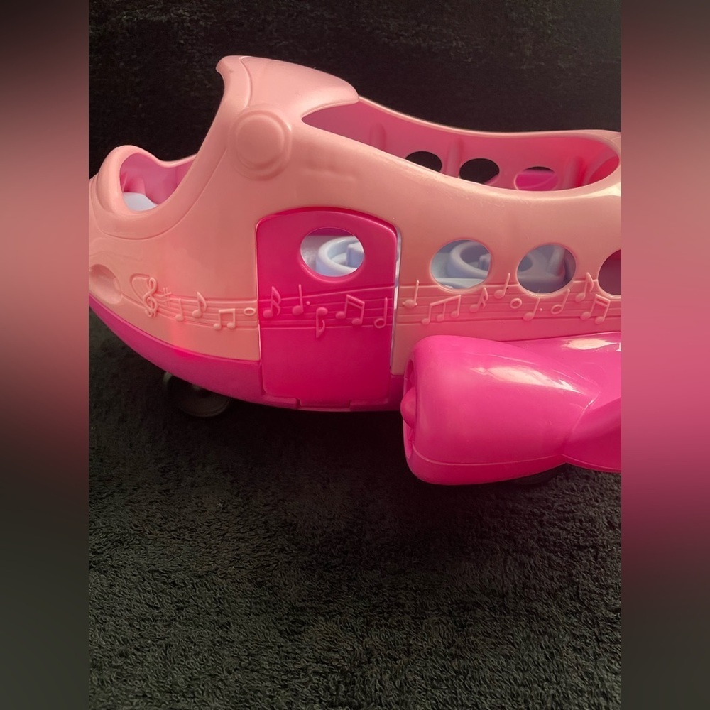 Fisher-Price Pink Toy Airplane with Music Notes